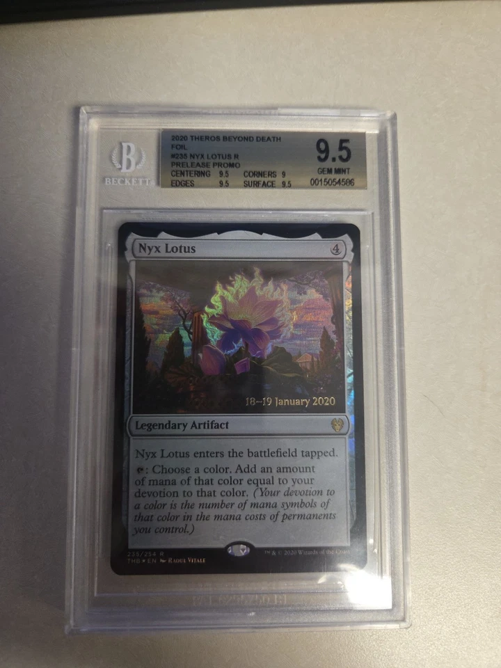 2020 Magic the Gathering Theros NYX LOTUS FOIL PRERELEASE BGS 9.5 GEM Mint MTG - Image 2 of 4