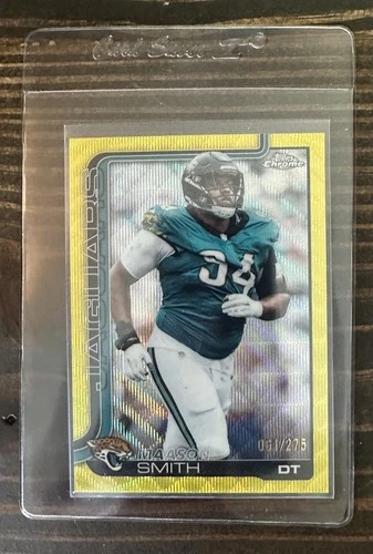 2025 Topps Chrome - Maason Smith #140 Yellow Wave Refractor /275