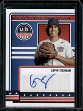 2023 Panini Stars & Stripes #NTDP-GS Gavin Stedman National Team Auto USA