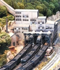 HO Scale Building BACKGROUND FLAT/ 2D "Old Coaliery 03-4" BACKGROUND SCENERY!