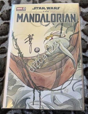 SDCC 2023 Exclusive Marvel Comics The MANDALORIAN #1 Variant Peach Momoko Signed
