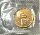 1957 Lincoln Wheat Cent Penny * Proof Red * SEALED IN CELLO