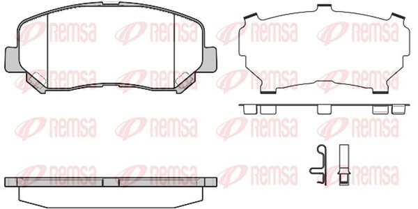 Bremsbelagsatz Scheibenbremse Remsa 1513.24 FüR Jeep Cherokee KL-image