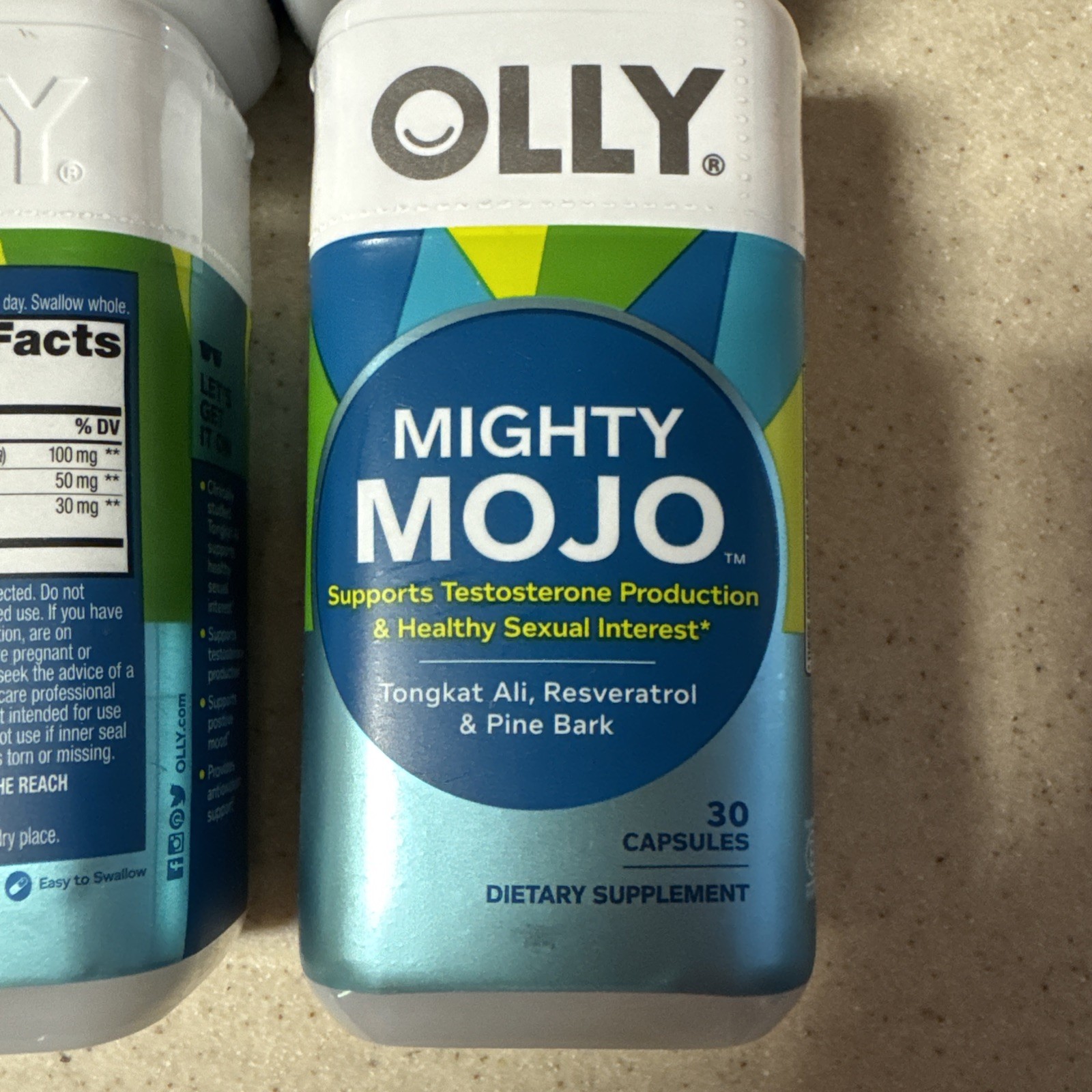 Lot of 4-Olly Mighty Mojo Resveratrol Pine Bark 30 Capsules Exp 11/2025