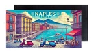 Naples Italy FRIDGE MAGNET travel souvenir (2 x 4 inches, wood)