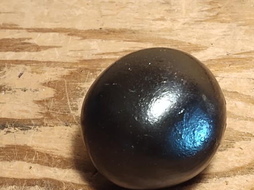 Vintage Solid Cast Iron 2 lbs Ball Sphere Antique Metal 2" Diameter - Picture 5 of 7