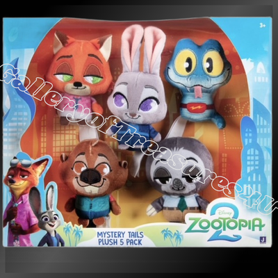 Zootopia 2 Mystery Tails Mini Plush Gary De'Snake Flash Nibbles