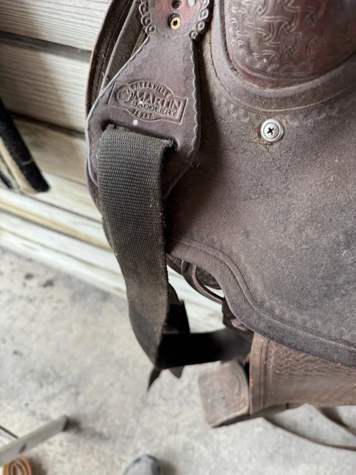 14.5” Martin Saddle With Rabe Rabón Calf Roping Tree - Image 2 of 4