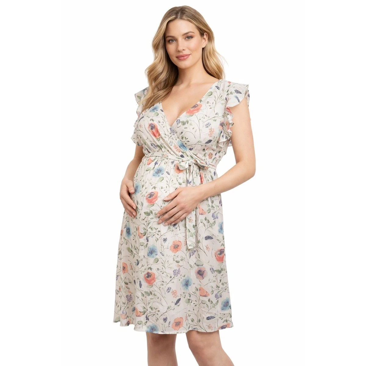 sachin and babi light blue dress Wholesale Elegant Short Dresses for Pregnant Women 100+ main image 1