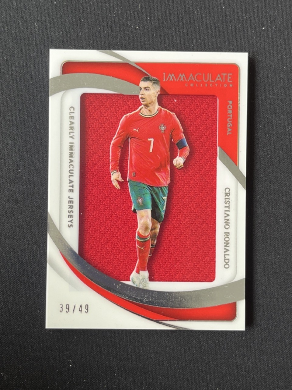 Cristiano Ronaldo 2024-25 Panini Immaculate Collection Clearly Jerseys 39/49