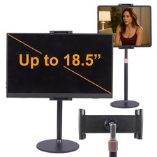 Portable Monitor Stand Tablet Holder Desk Mount Metal Disk Clamp 15.6 inch