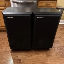 Cerwin Vega AT-12 3-way Floor Speakers Pair - SOUND GREAT - Need To Be Refoamed!