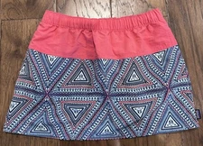 PATAGONIA Nylon Baggies Skirt Sz Small UPF 50 Sun Quick Dry Pink Multicolor EUC