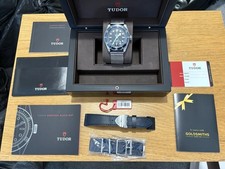 Tudor Heritage Black Bay Blue 41mm 79220B ETA Smiley Double Boxed With Papers