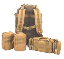 Tactical Backpack Rucksack 4pc Day Outdoor Military Saddle Hunting Bow Gun Pack