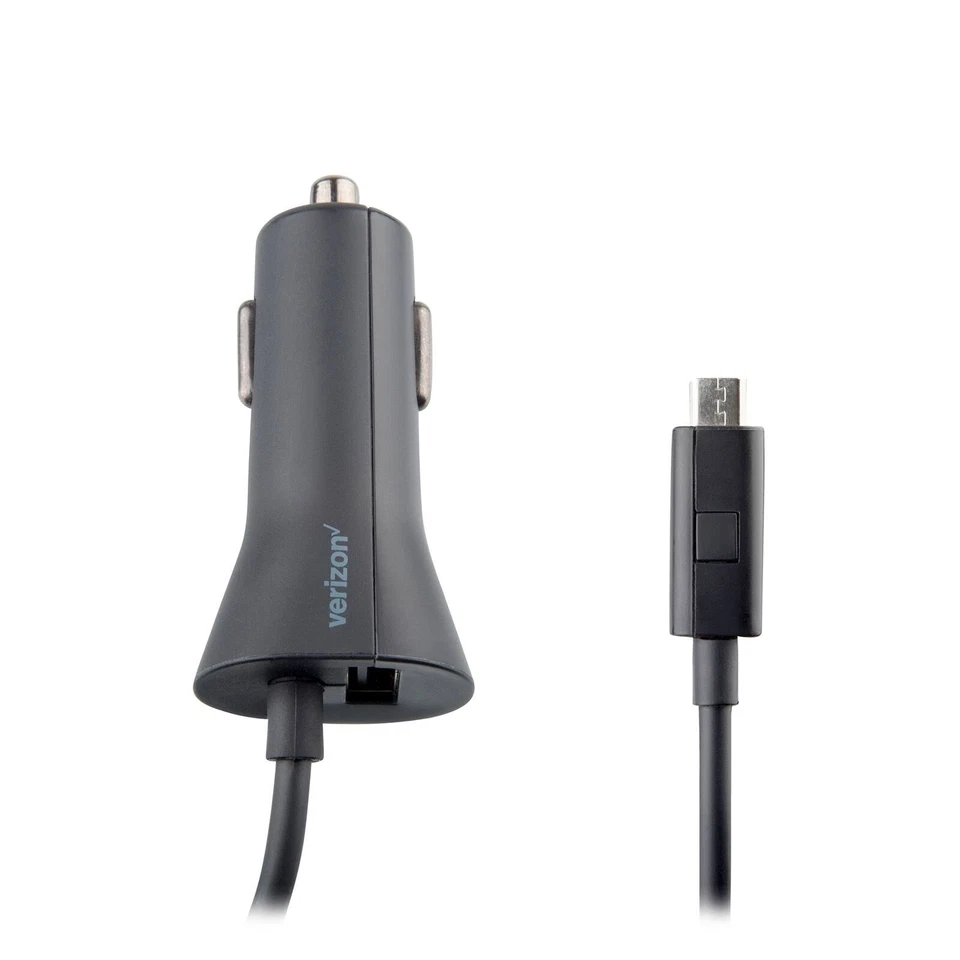 Verizon 3in1 MicroUSB Car Charger+Wall Charger+Data Cable for Galaxy S7/S6/S4/S3 - Image 4 of 4