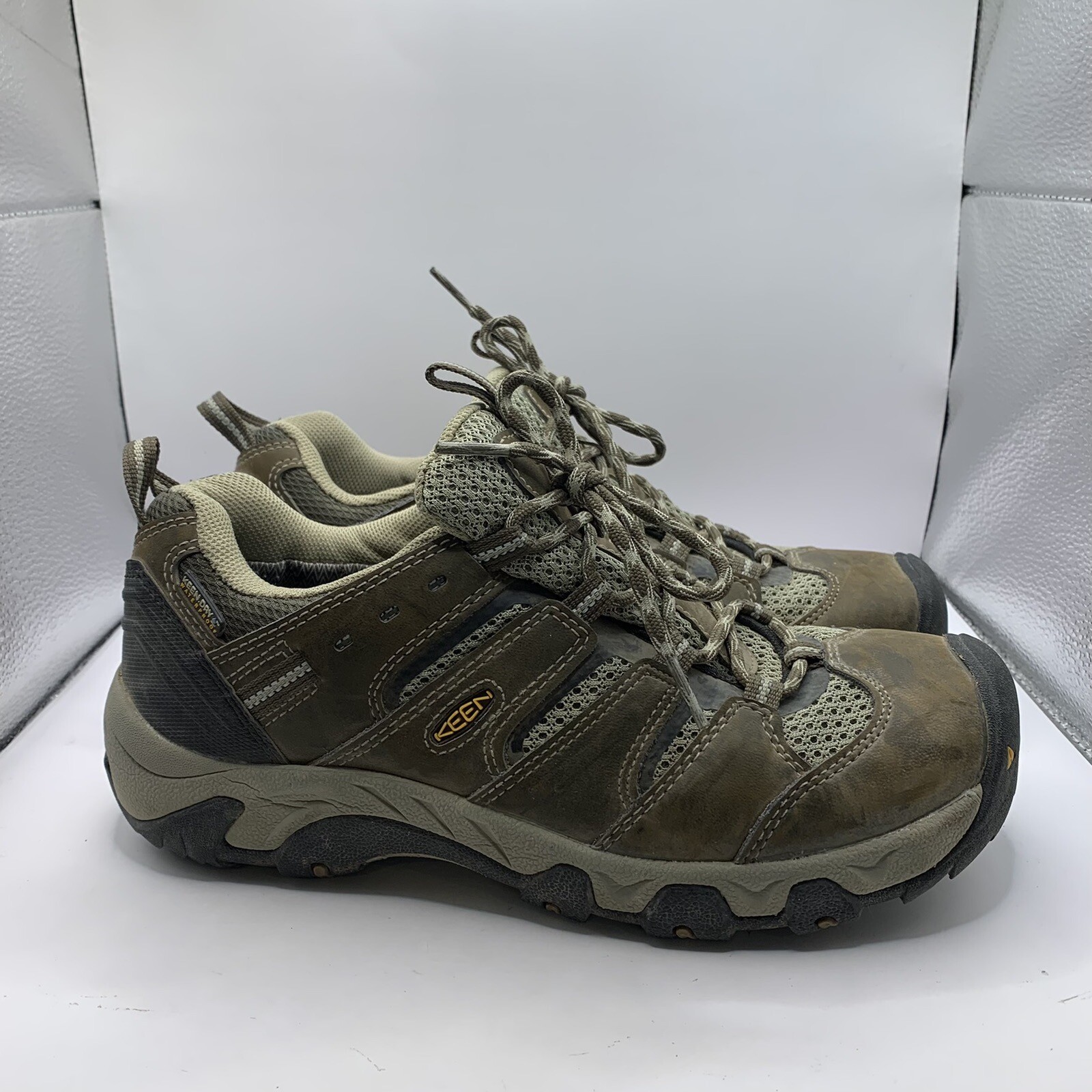 Scarpe da trekking impermeabili in pelle Keen Dry donna US 9 marroni