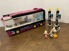 Lego Friends Pop Star Tour Bus 41106 Incomplete Set No Box Or Book 2 Minifigs