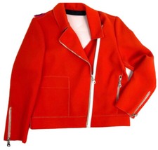 L.a.m.b. Orange Moto Jacket 2. Nwot Orig $599
