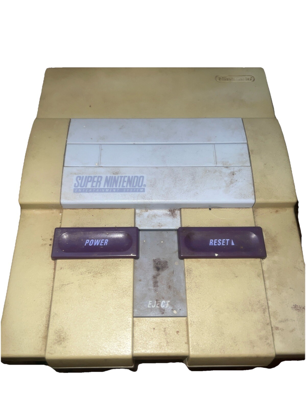 Broken SNES SNS-001 Console For Parts Or Repair Only