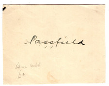 Sidney Webb 1859-1947 Signed Page / Autographed Socialist, Economist, Reformer
