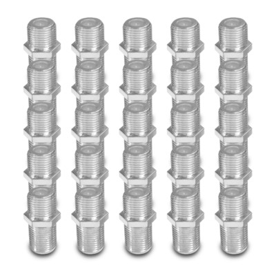 25x F Verbinder Kupplung Buchse Sat Verbindung F Adapter Stecker Doppelkupplung