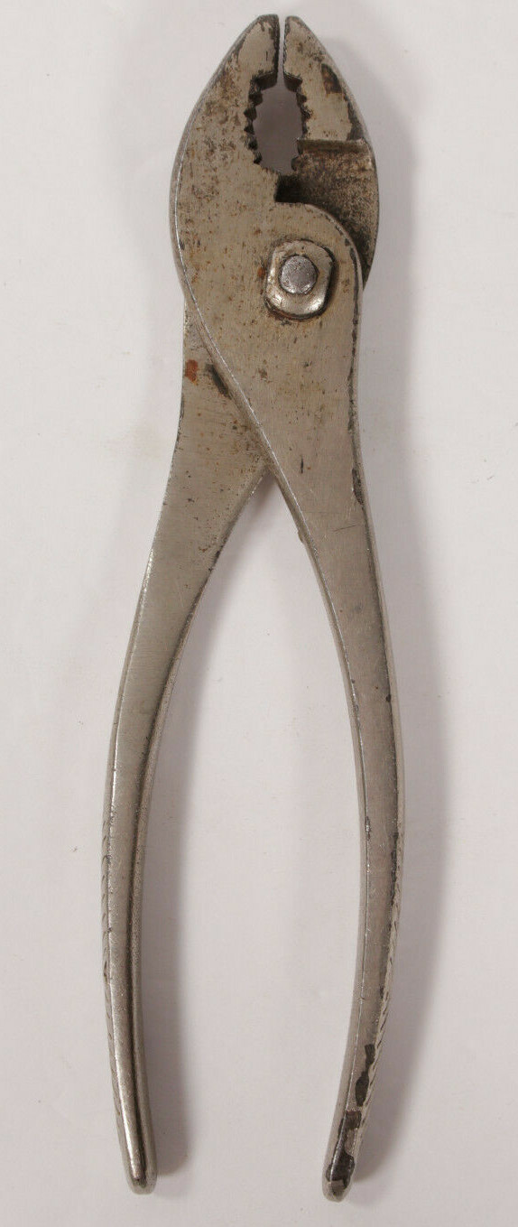 Vintage Kraeuter No. 488 Slip Joint Pliers 8" USA Art Deco Handles