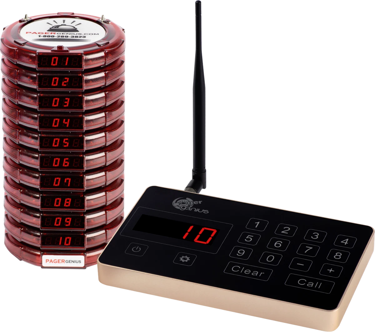 Wireless Paging System With Transmitter Long Range Calling, 51 OFF