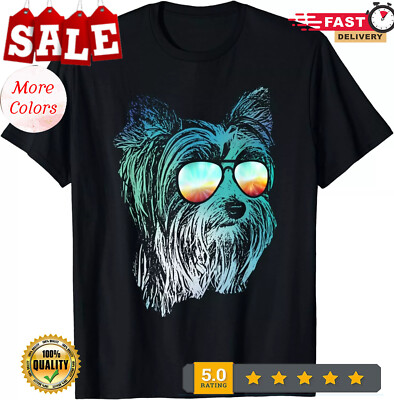 2025/Disco Groovy Biewer Terrier T-Shirt Dog Gift Unisex T-Shirt