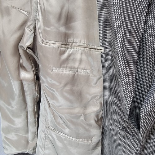 Kenneth Cole Sport Coat Jacket Men 44R Wool Houndstooth Brown Business USA Union - Picture 14 of 20