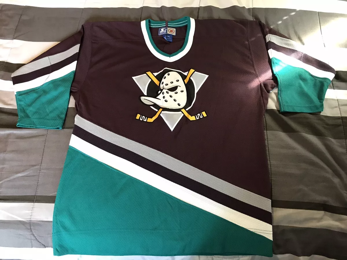 New Original 2XL 90s Mighty Ducks Jerseyanaheim Ducks Jersey 