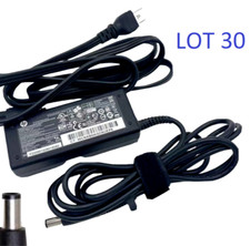 Lot 30 Genuine Original HP 65W Large Tip Charger Cable AC Adapter