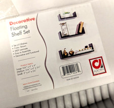 NIB Floating Shelves Wall Mounted Set of 3, Storage and Decorative Wood Shelf