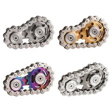 Bike Chain Gear Fidget Spinner Gyro Stainless Steel Sprocket Decompress Mini Toy