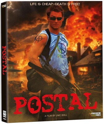 Postal (4K Ultra Region free + Blu Ray + Slipcase) Uwe Boll Film from Video Game