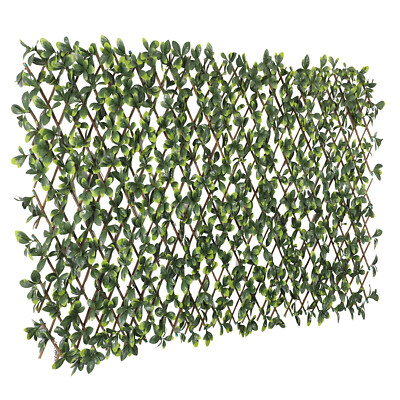 Expandable Artificial Faux Ficus Leaf Privacy Fence Screen Yard Plant Decor DIY