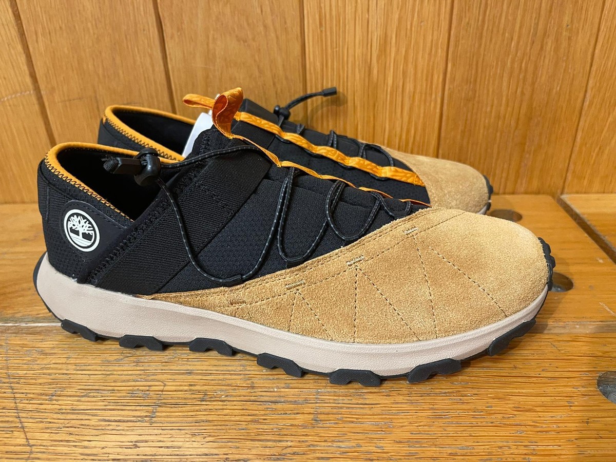 TIMBERLAND MEN'S WINSOR TRAIL SLIP ON WHEAT SUEDE W BLACK