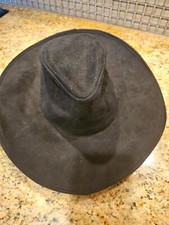Black Vegan Suede Cowboy Hat