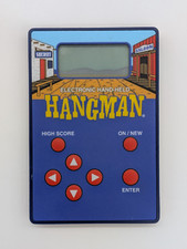 Hasbro: Hangman Electronic Handheld Word Game Vintage 1999 Milton Bradley Tested