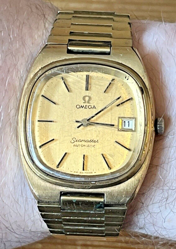 Vintage Omega Automatic Seamaster, with Date, Square "TV" Dial - 1978