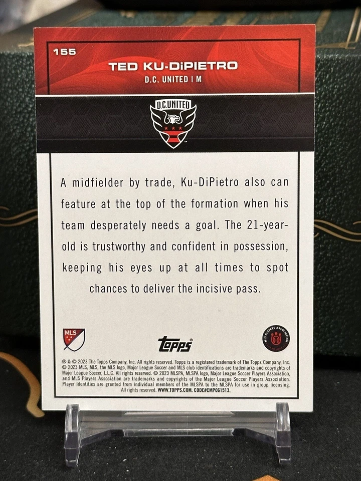 2023 Topps MLS Ted Ku-Dipietro Soccer Tile D.C. United - Image 2 of 2