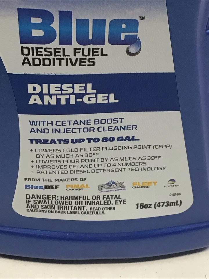Peak Blue BDDAG16 Diesel Anti-Gel con Limpiador Inyector Cetene Boost Paquete de 2 16 OZ Foto 3 de 4