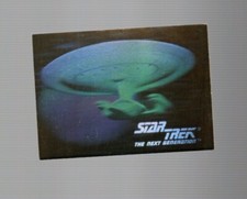 1992 IMPEL STAR TREK THE NEXT GENERATION U.S.S. ENTERPRISE HOLOGRAM 05H GOLD