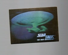 1992 IMPEL STAR TREK THE NEXT GENERATION U.S.S. ENTERPRISE HOLOGRAM #05H GOLD