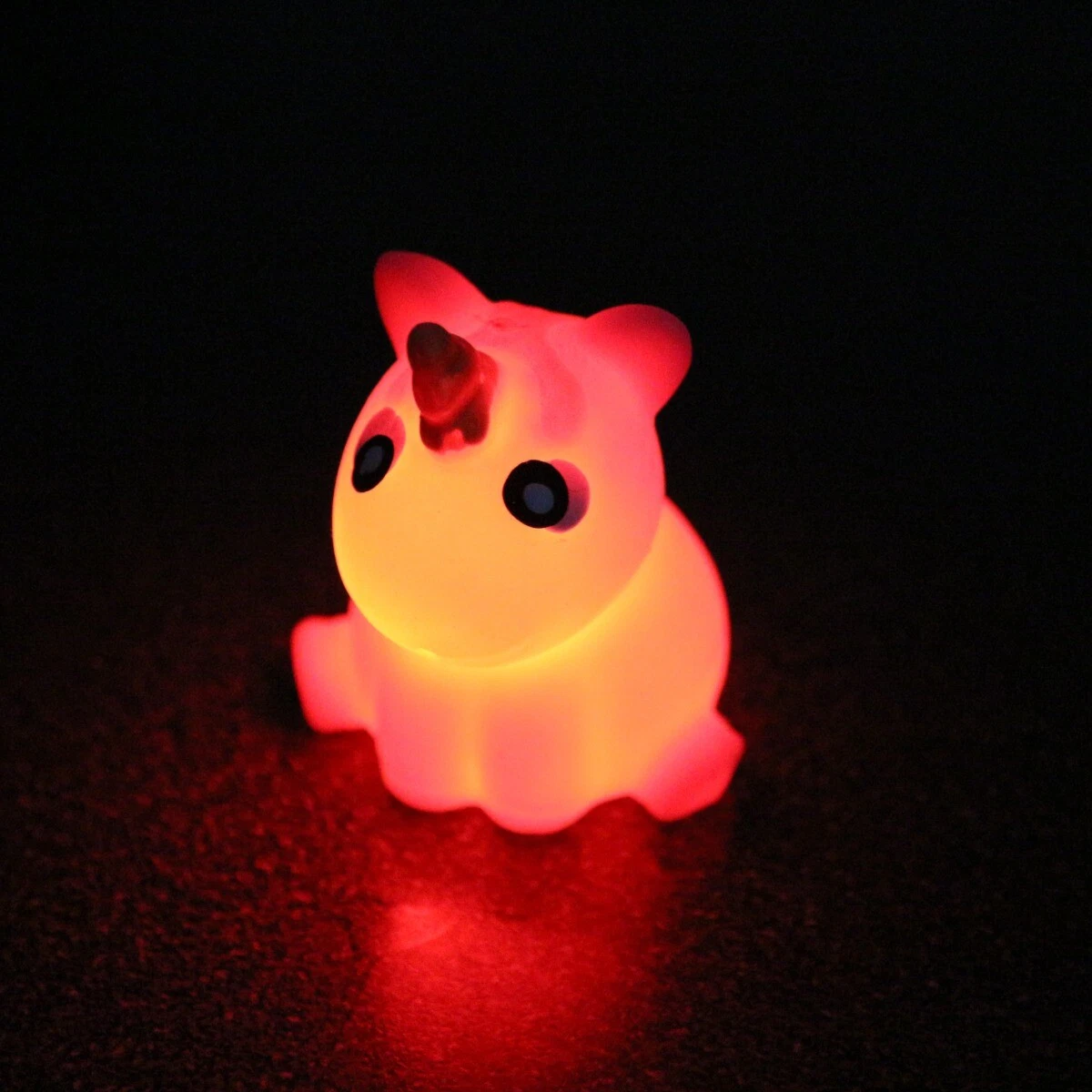 2x FLASHING UNICORN SENSORY TOYS Fidget Stress Squishy Squeezy LED Light Fiddle