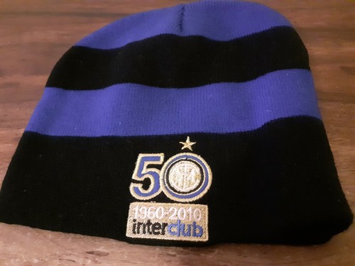 CAPPELLO CAP CALCIO FOOTBALL INTER CLUB 50° ANNIVERSARIO. WINTER INVERNALE  | eBay
