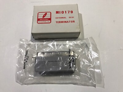 External SCSI Terminator Micronet Technology MI 0179 Sealed NIB