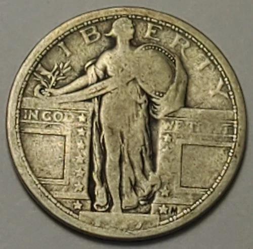 Nicer Low Mintage "good++" 1917 P Type 1 Standing Liberty Quarter