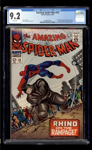Amazing Spider-Man #43 1966 CGC 9.2 NM- White High Definition Scans**
