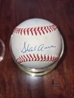 Hank Henry Aaron Autographed Baseball ball